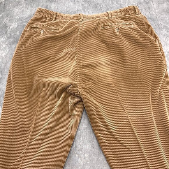 Polo Ralph Lauren Pants Men‎ 38W x 30L Brown Corduroy Cotton Chino Classic VTG - Picture 12 of 13